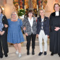 Bei der Jubelkonfirmation 2024 am Sonntag in der St. Barthomäuskirche in Mistelgau hielt Pfarrerin Mareike Kraemer den Festgottesdienst. Im Bild die vier Jubelkonfirmandinnen, die vor 50 Jahren konfirmiert wurden und goldenes Jubiläum feierten. Foto: Dieter Jenß